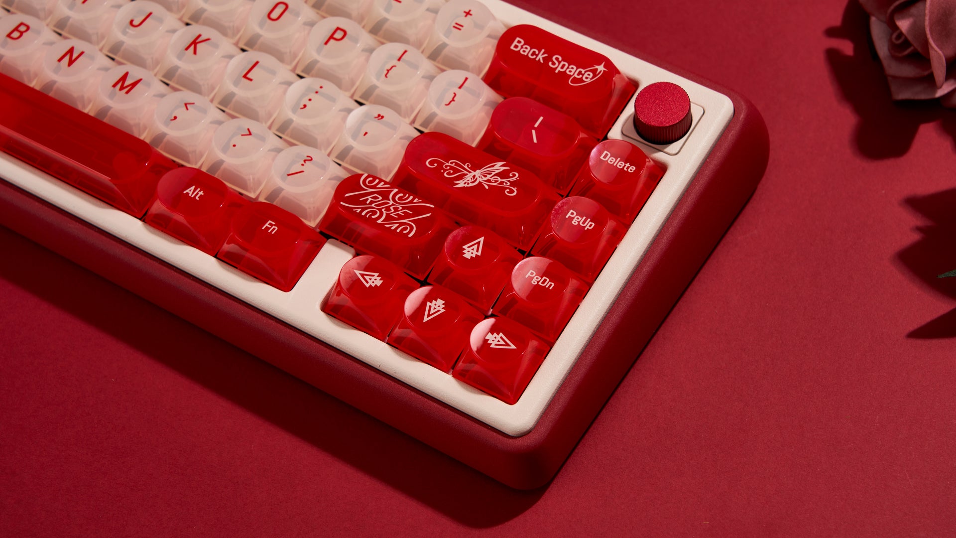 Chilkey Wild Rose 170 Key DDA Profile Dye Sub PC Keycap Set - Thumbnail 5