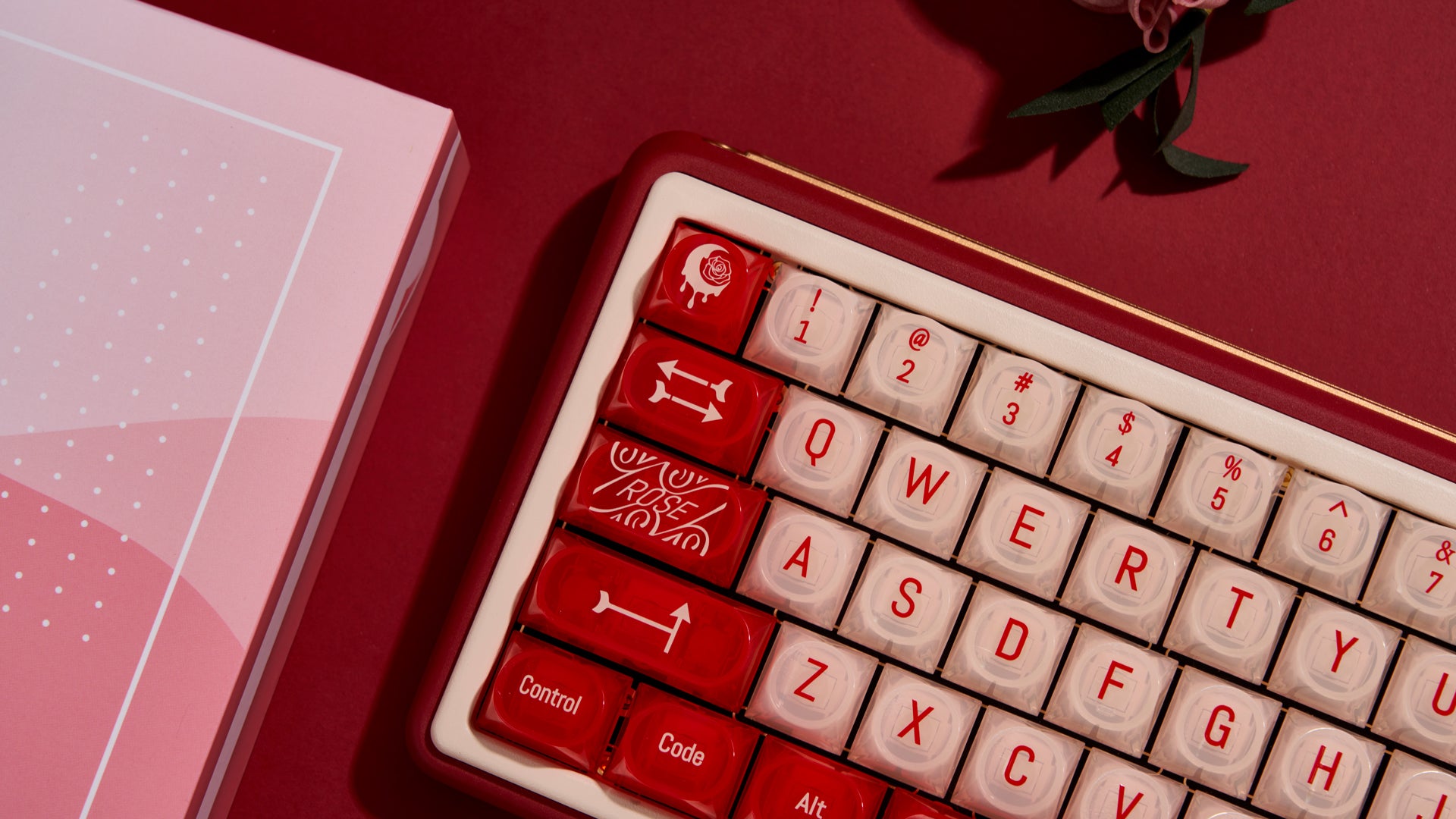 Chilkey Wild Rose 170 Key DDA Profile Dye Sub PC Keycap Set - Thumbnail 2