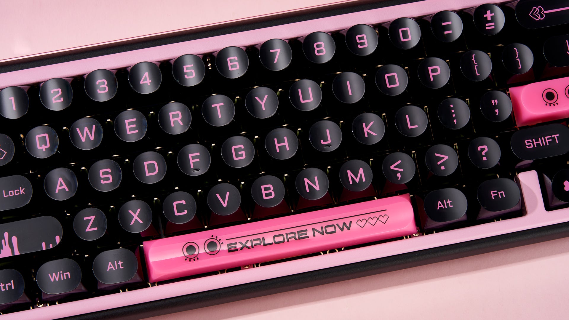 Chilkey Dark Blush 170 Key DDA Profile Dye Sub PC Keycap Set - Thumbnail 2